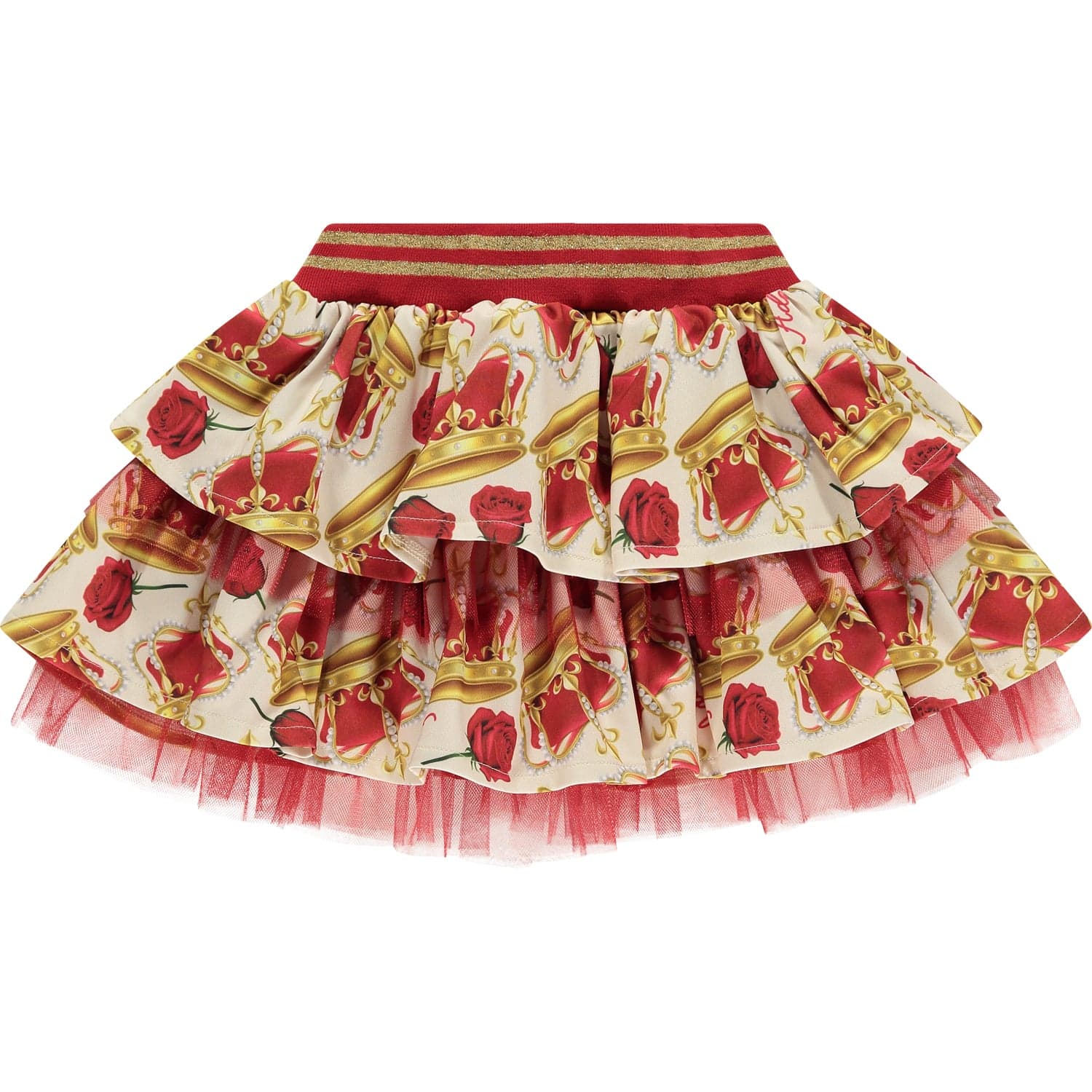 A-Dee Tops & Skirts A-Dee Red Caitlyn Crown skirt set