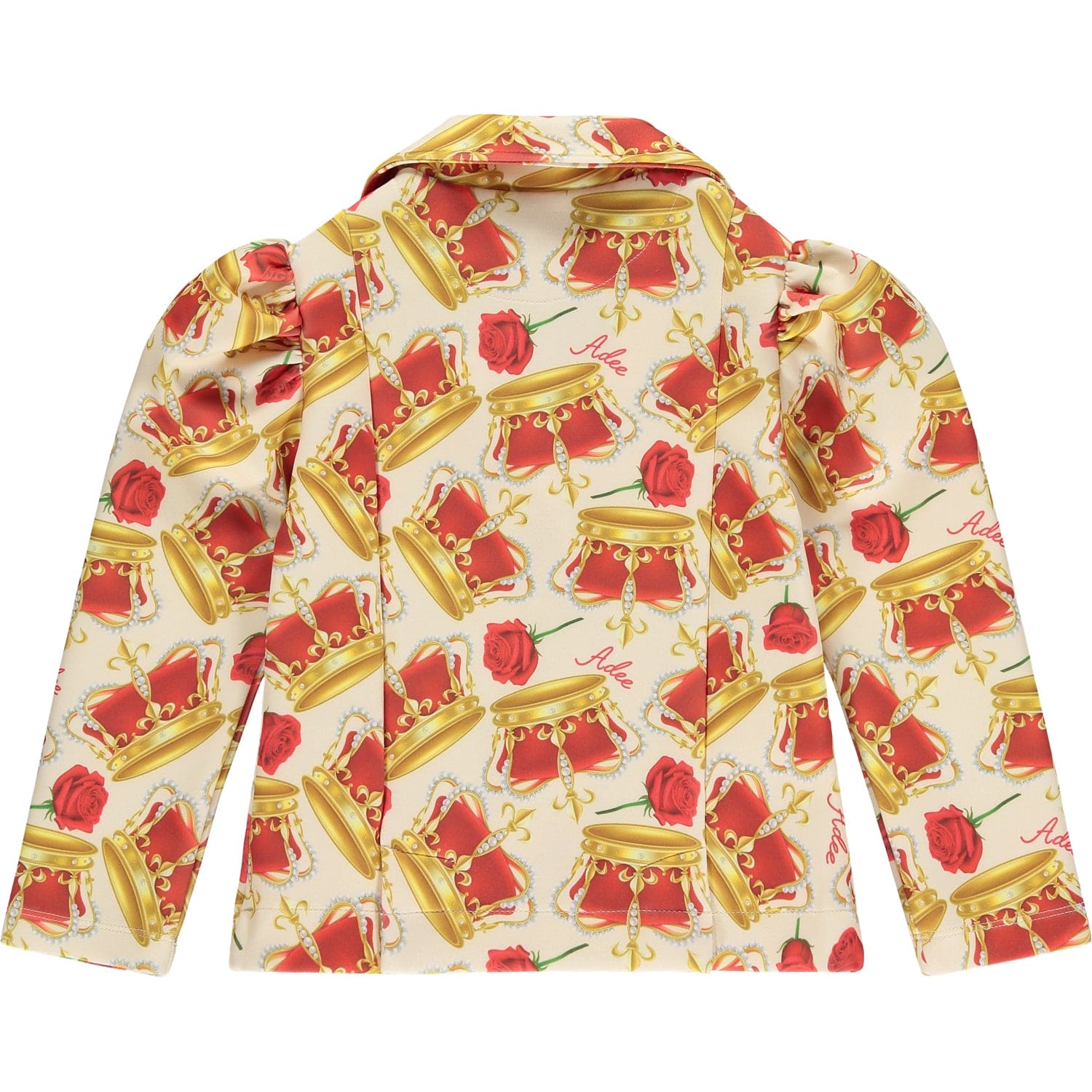A-Dee Coats & Jackets A-Dee Snow White Clio Crown Print Blazer