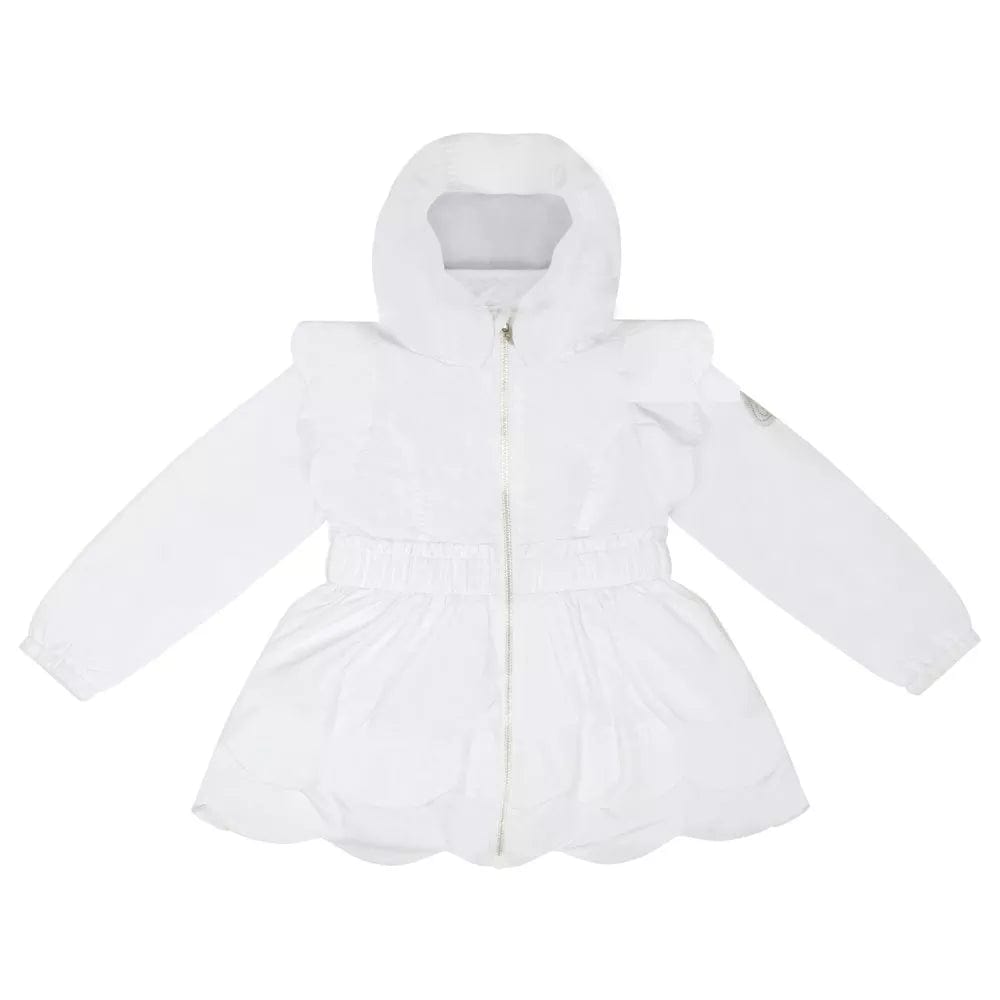 A-Dee Coats & Jackets 2yr S241202-1001 Adee Girls Ocean Bright White Solid Jacket