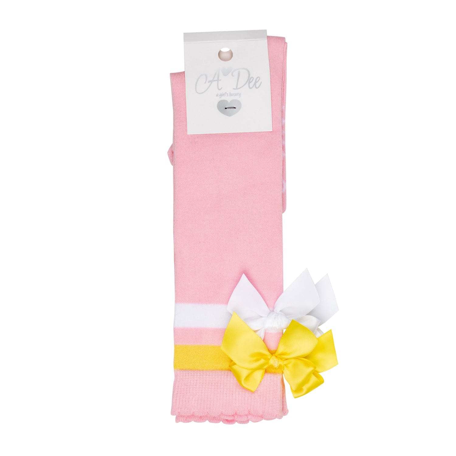 A-Dee Coats & Jackets S241902-4001 Adee Girls Lelli Pink Fairy Bow knee high sock