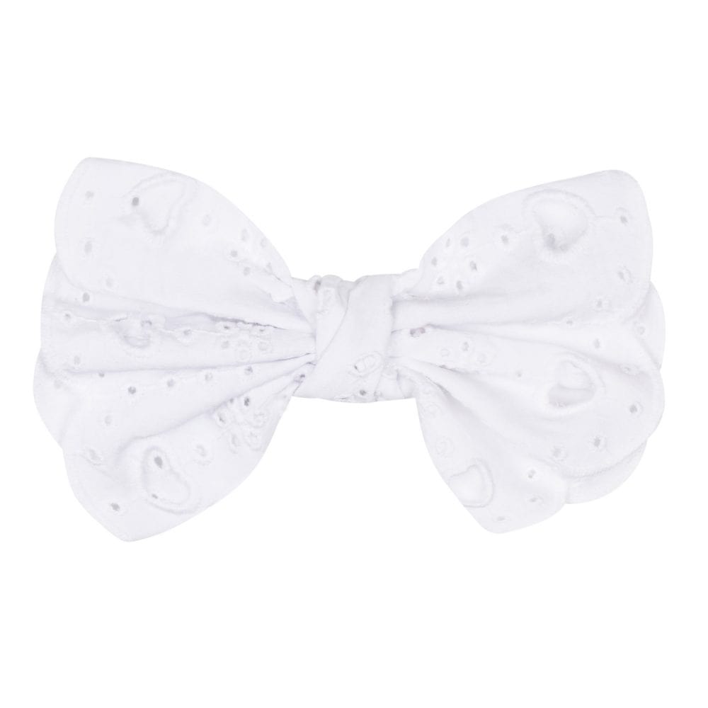 A-Dee Coats & Jackets onesize S241905-1001 Adee Girls Levi Bright White Broderie Anglaise Bow hairclip