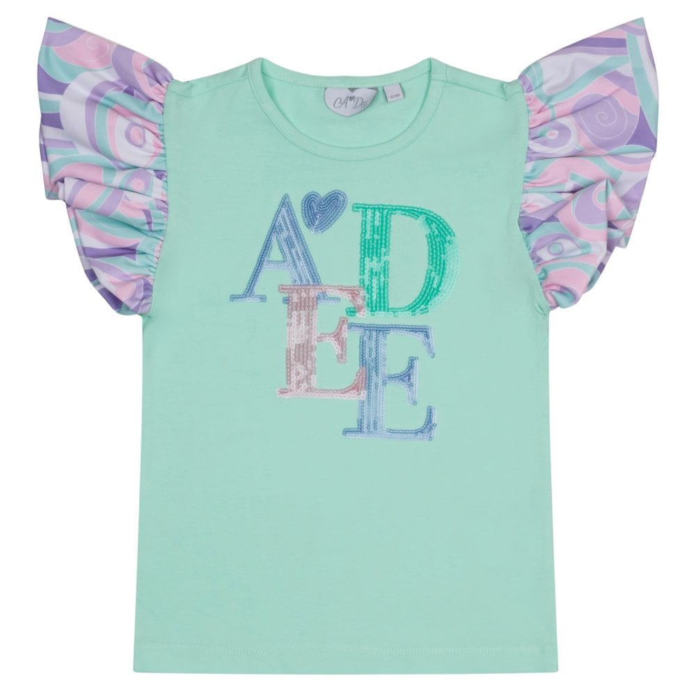 A-Dee Coats & Jackets S243514-3812 Adee Girls Nancy Lilac Pastel Print Short Set