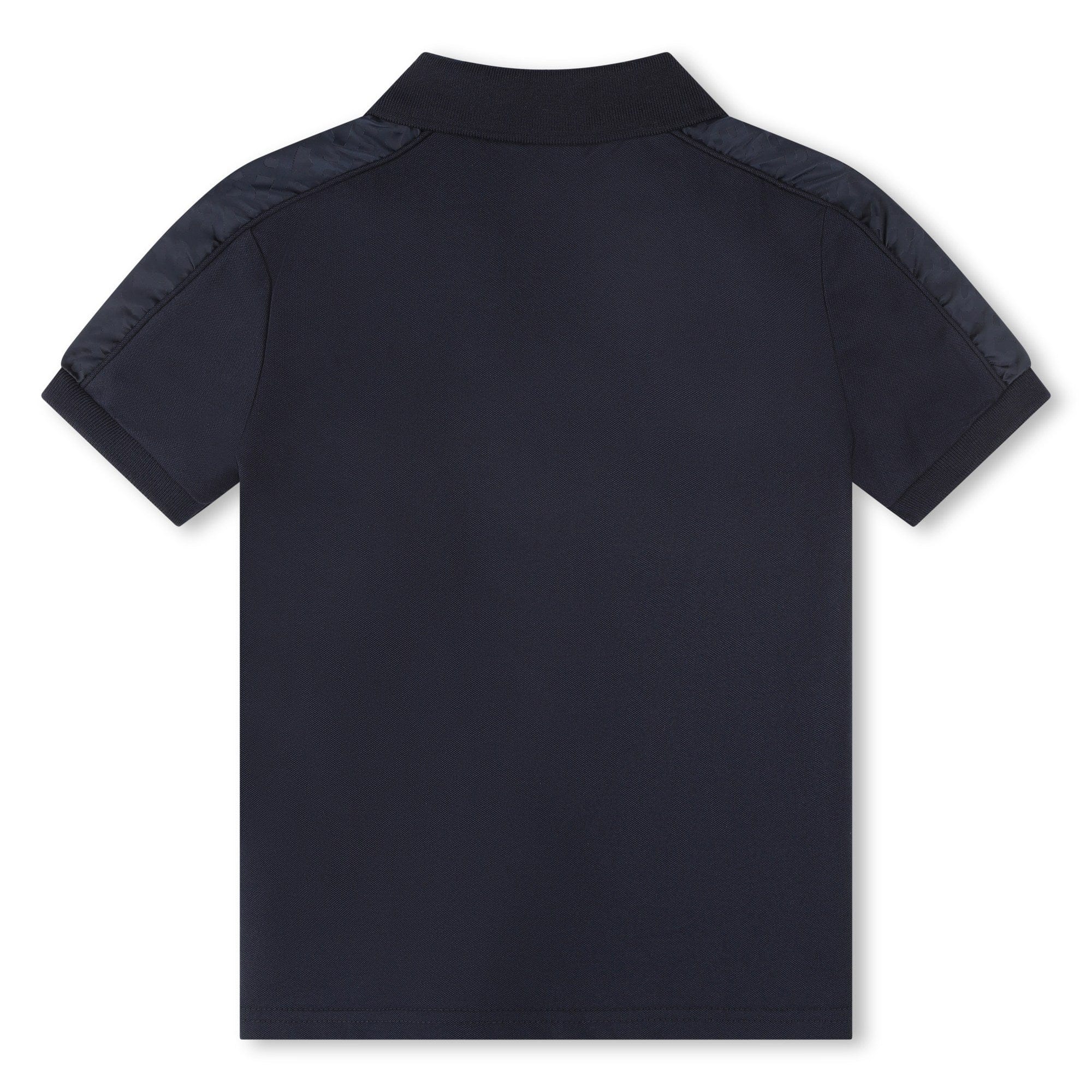 Boss Tops Boss Boys Navy Blue Logo-Embroidered Short Sleeve Polo Shirt