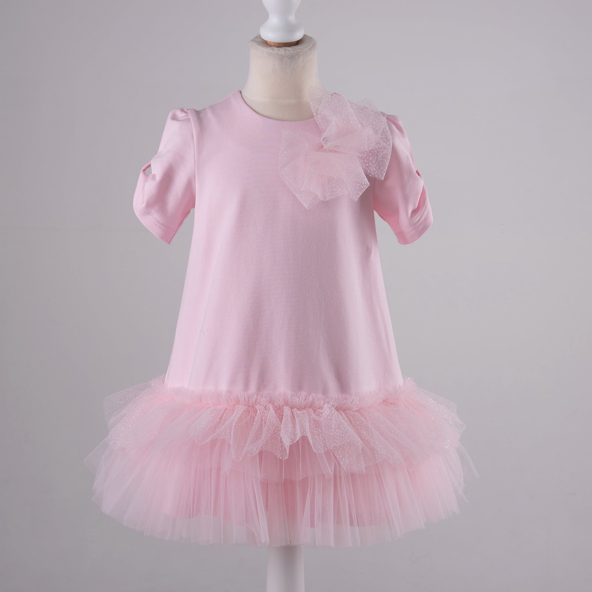 Daga 9714 Daga Girls Pink Frill Dress