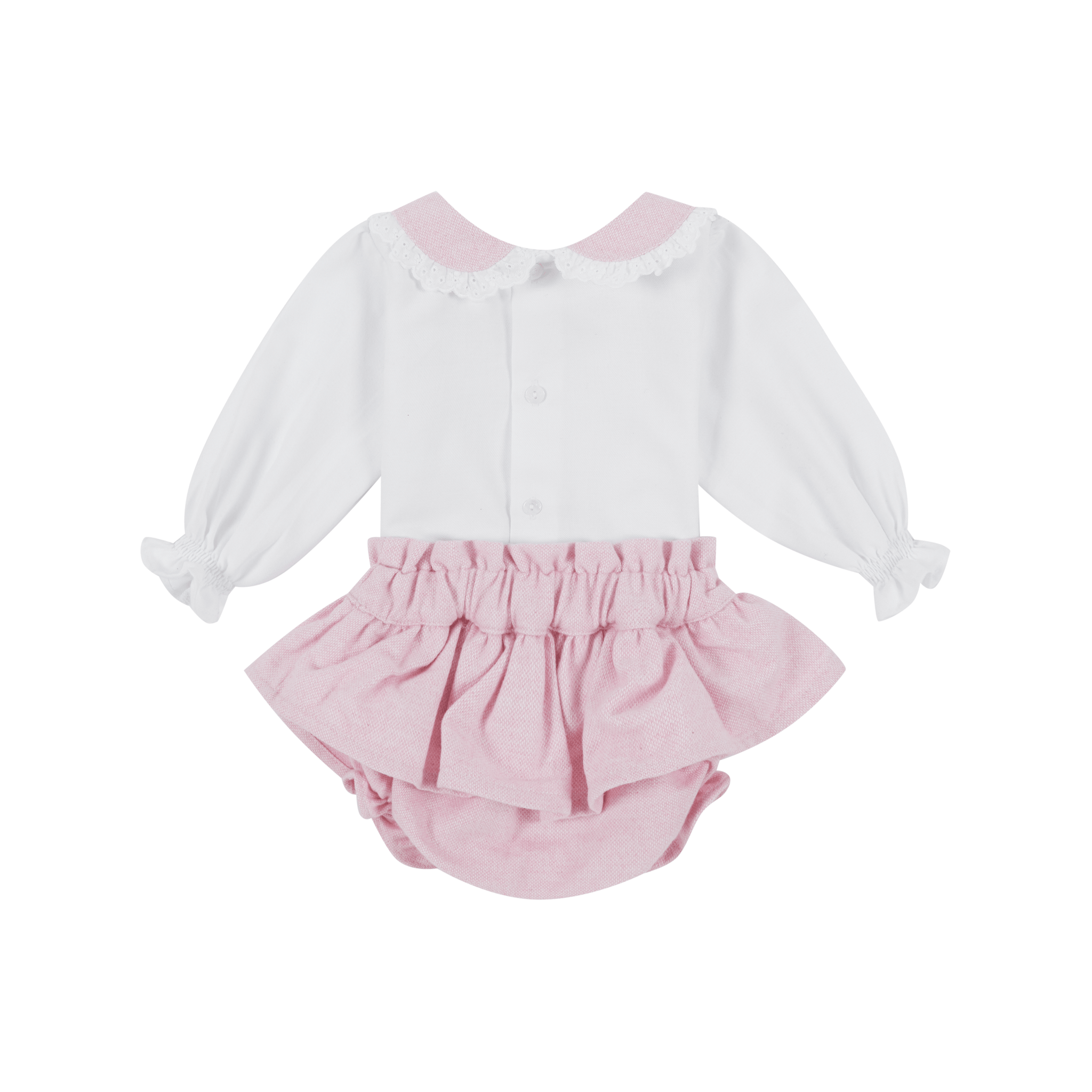 Deolinda Top & Blommers Deolinda Baby Girls Baby Pink Lucy Strapless Bloomers+ Top