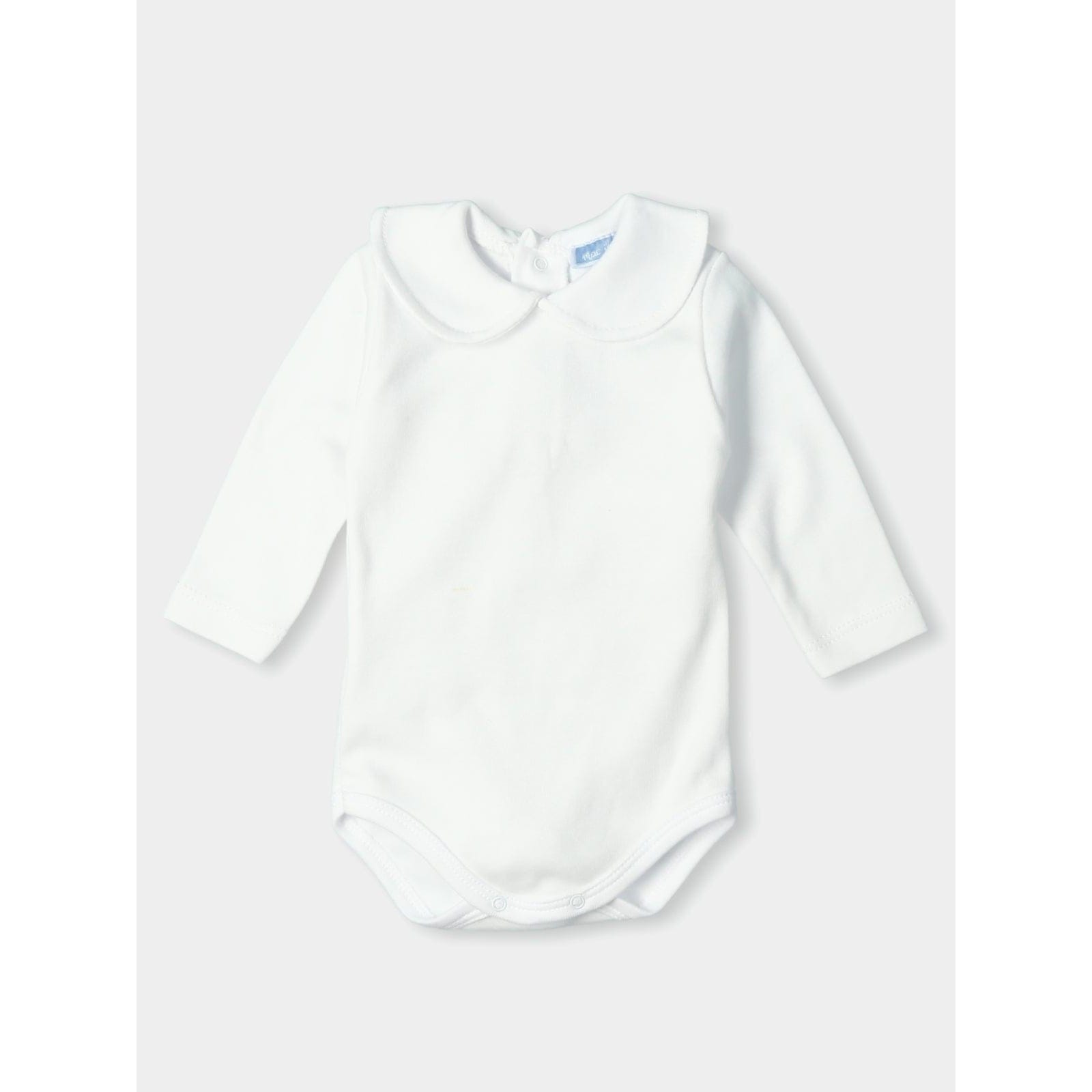 Mac Ilusion Sets Mac Ilusion Baby Boys White/Cloud Bodysuit + Dungarees Outfits