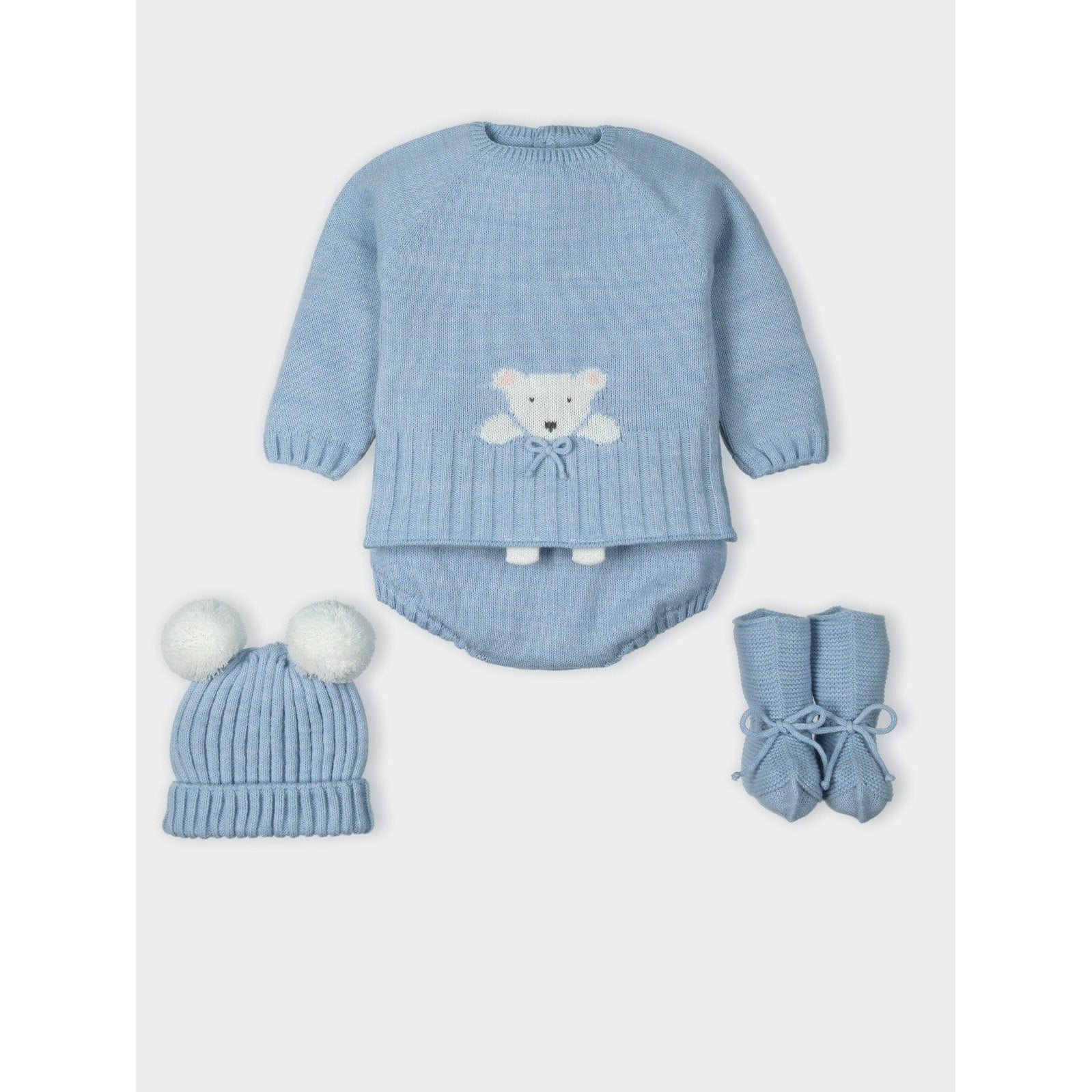 Mac Ilusion Coats & Jackets 12m Mac Ilusion Baby Girls Cloud Four Pieces Knitted Sweater & Culotte Outfit