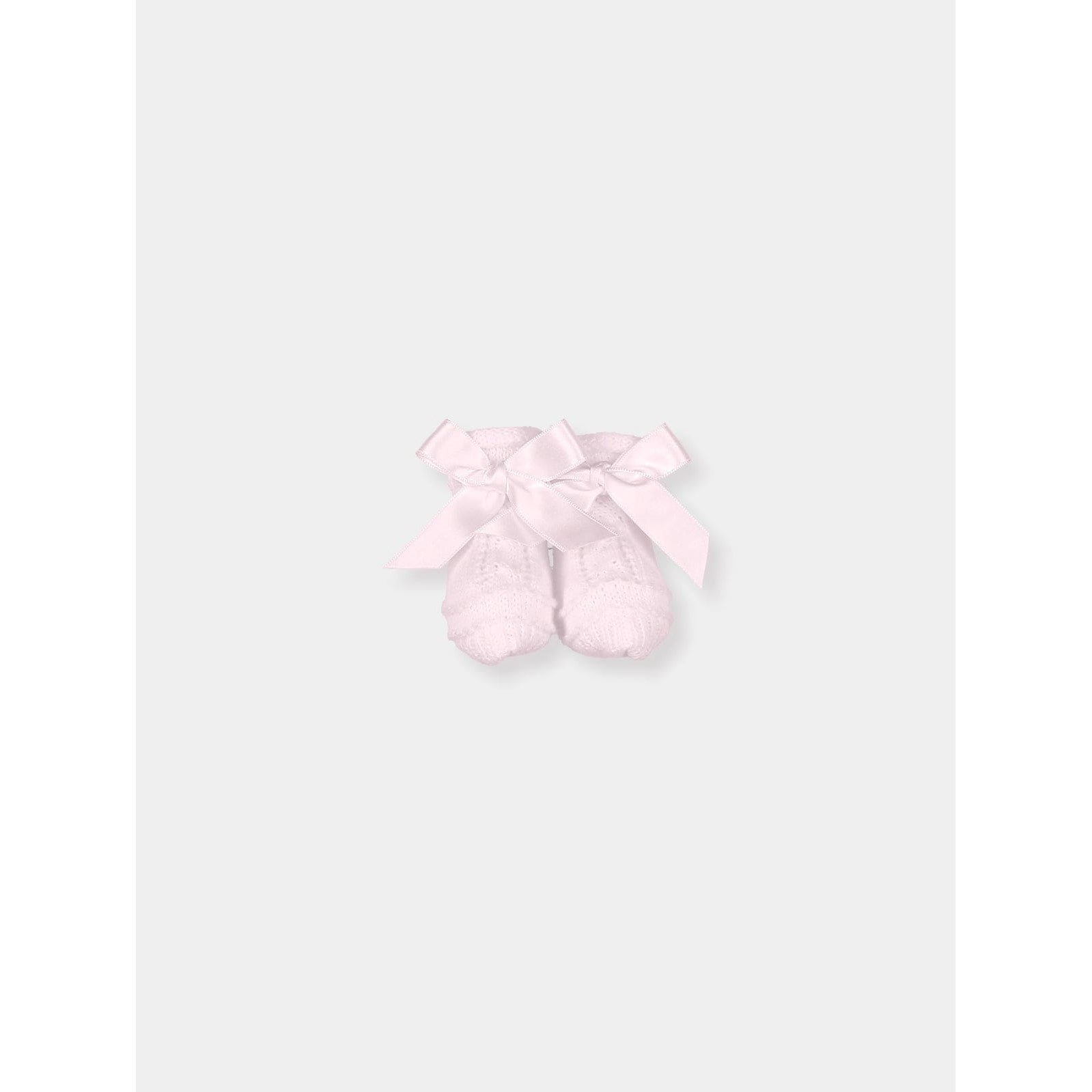 Mac Ilusion Booties One Size Mac Ilusion Baby Girls Pink Bows Satin Booties