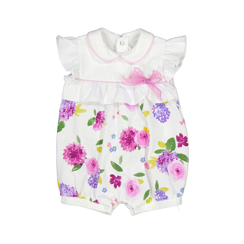 Mayoral Tops & Dungarees 1704 Mayoral Baby Girls Lullaby ro Short dressy romper