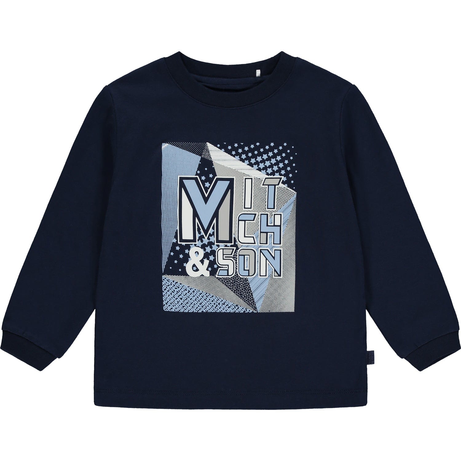 Mitch & Son Top Mitch & Son Blue Navy Presley Geometric Graphic Top