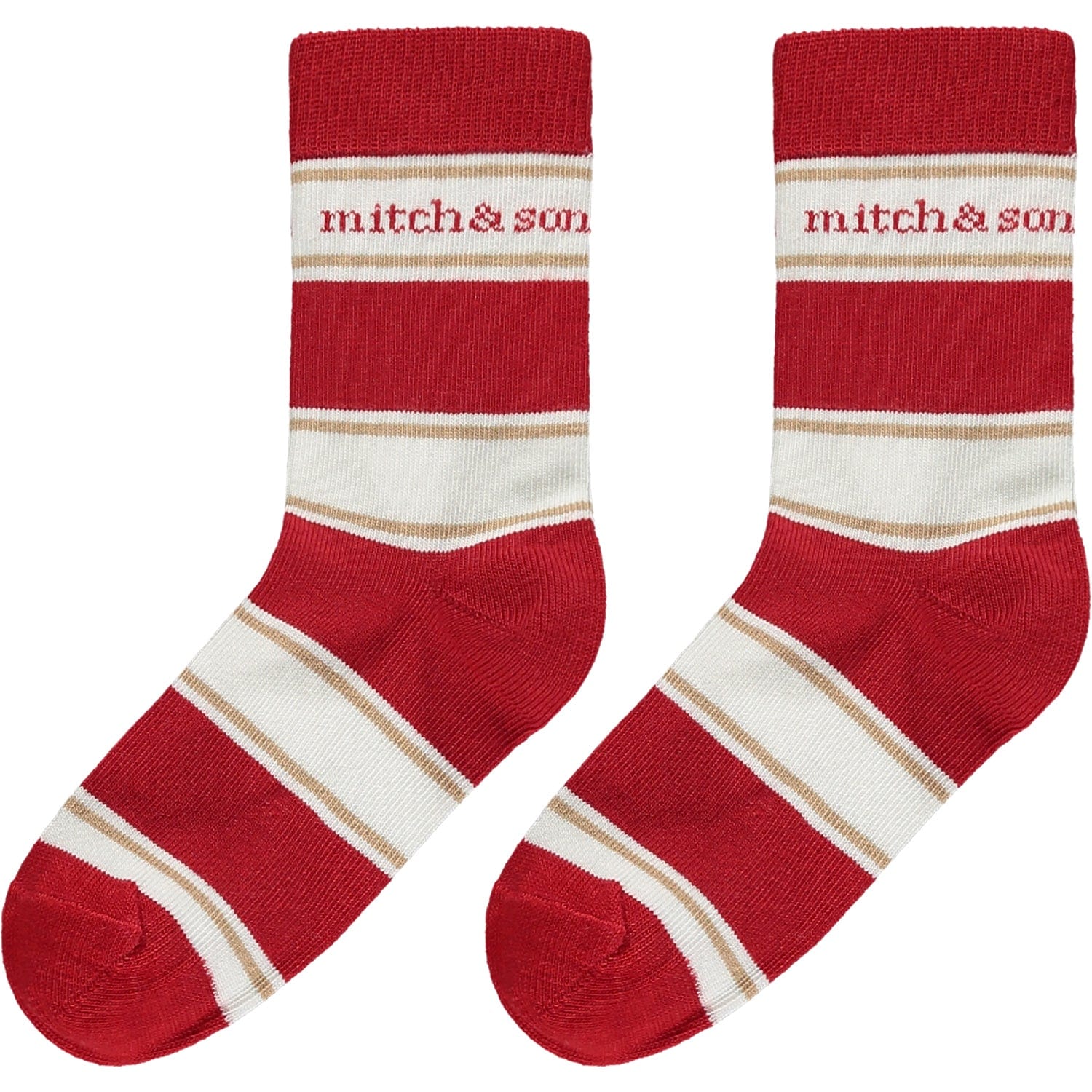 Mitch & Son Socks & Tights 18m / Red Mitch & Son Red OSWALD 2 pack socks