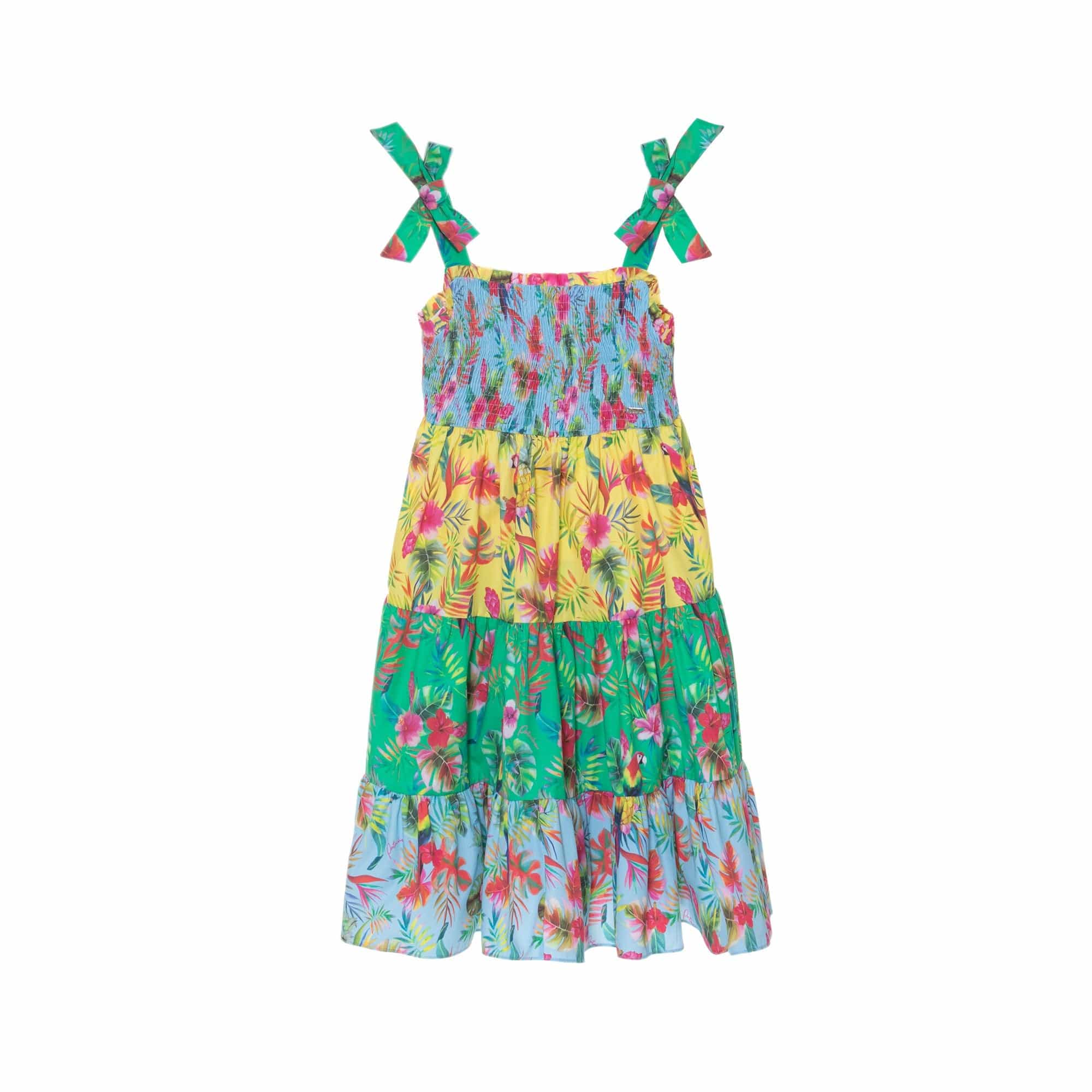 Patachou Dresses PAP/VET3833626-Z0058 Patachou Girls Tropical Print Woven Dress