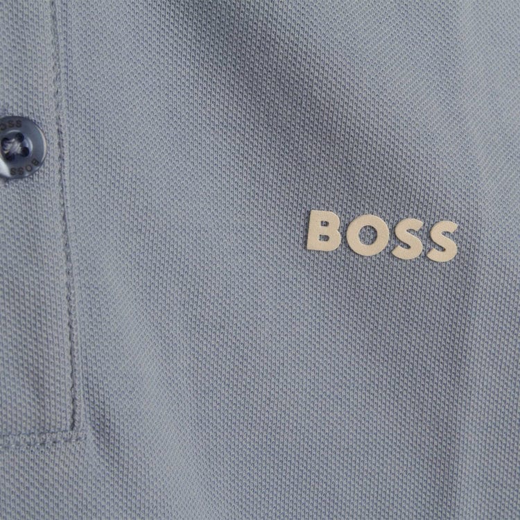 BOSS Tops Boss Boys Blue Short Sleeve Polorts