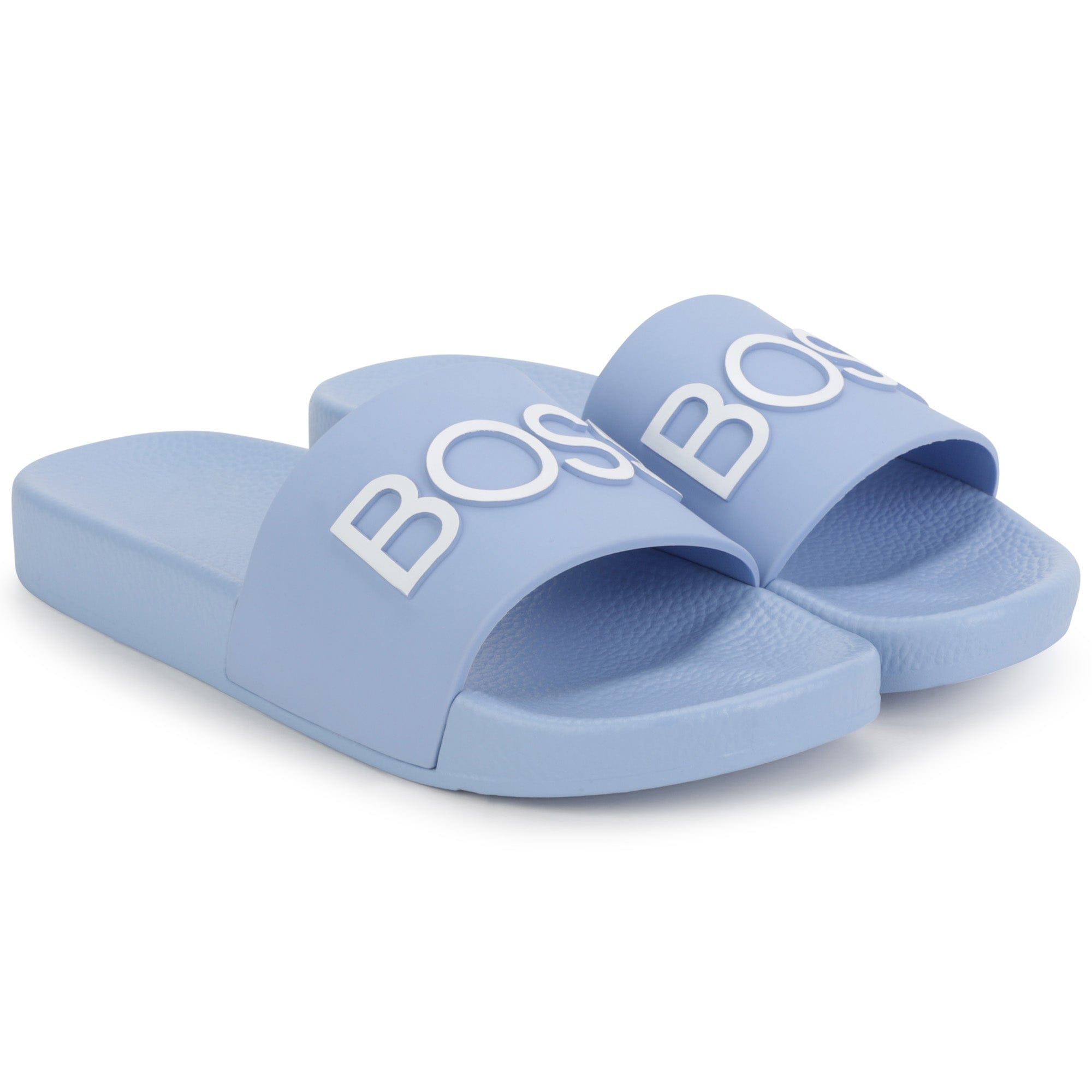 BOSS Slides Boss Boys Pale Blue Aqua Slides