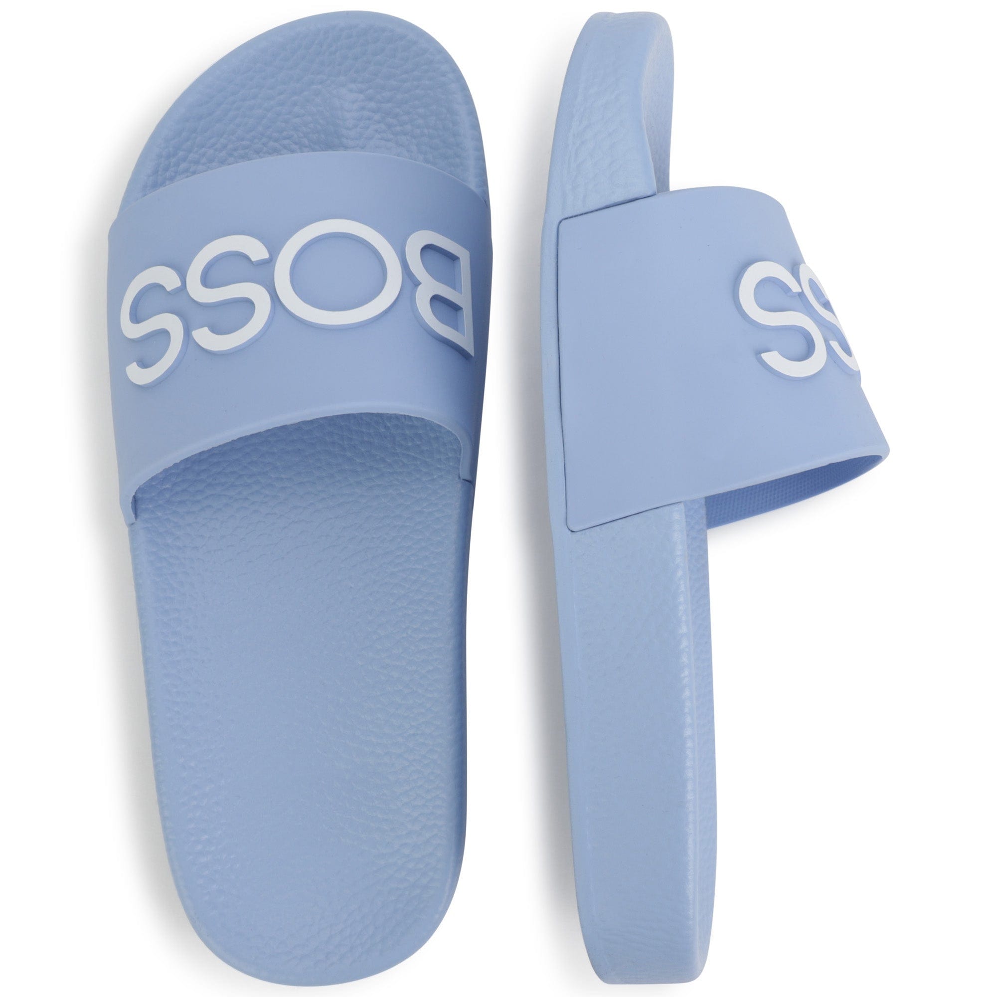 BOSS Slides Boss Boys Pale Blue Aqua Slides