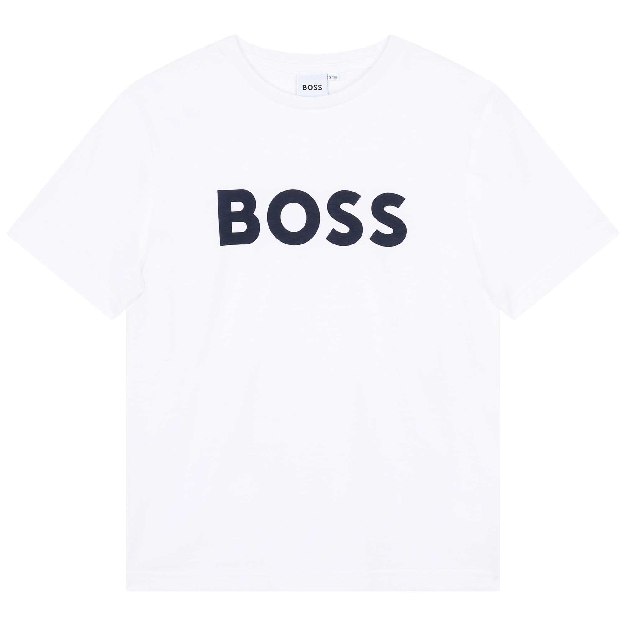 BOSS Tops 4yr Boss Boys White Short Sleeves Tee-Shirt