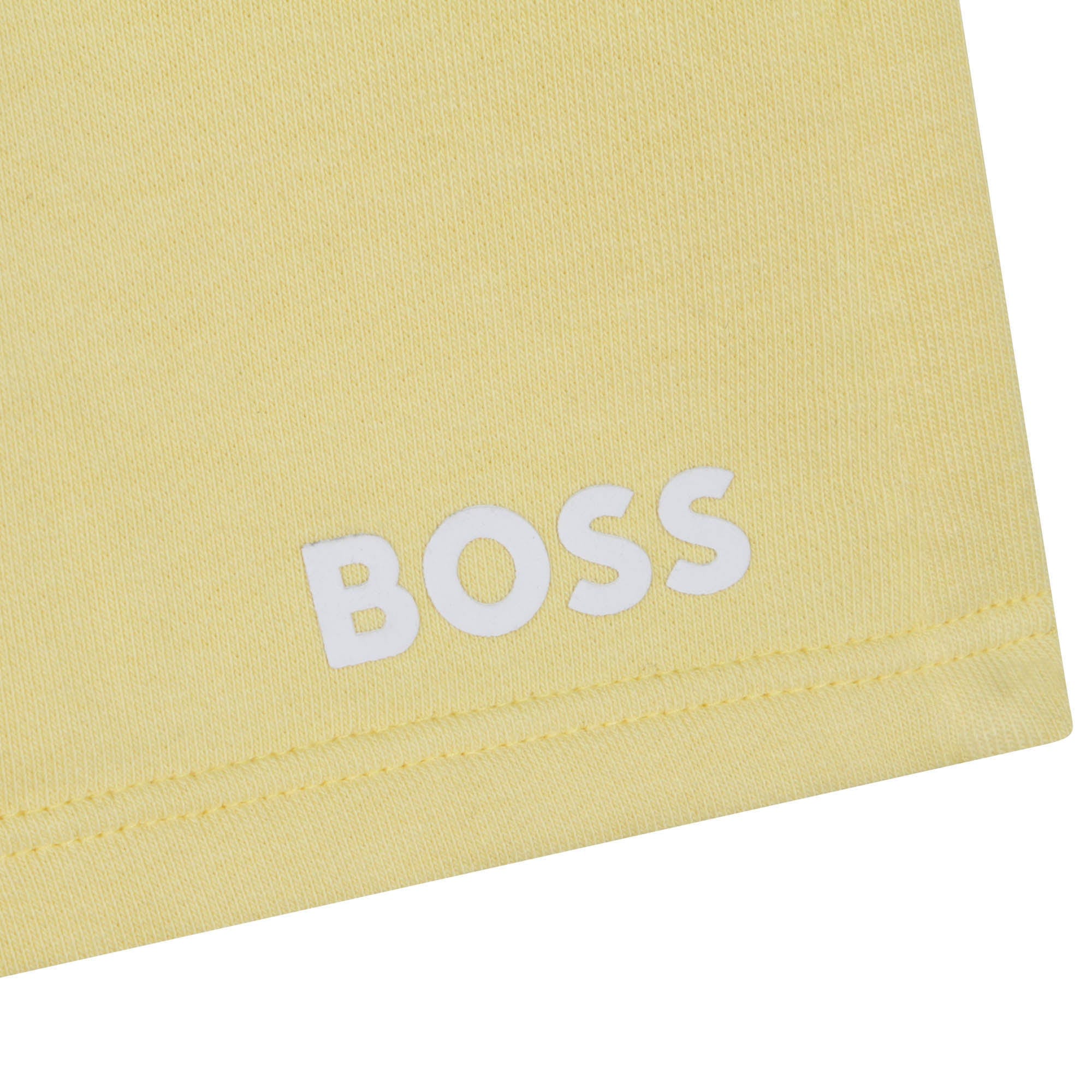 BOSS Tops Boss Boys Yellow Bermuda Shorts
