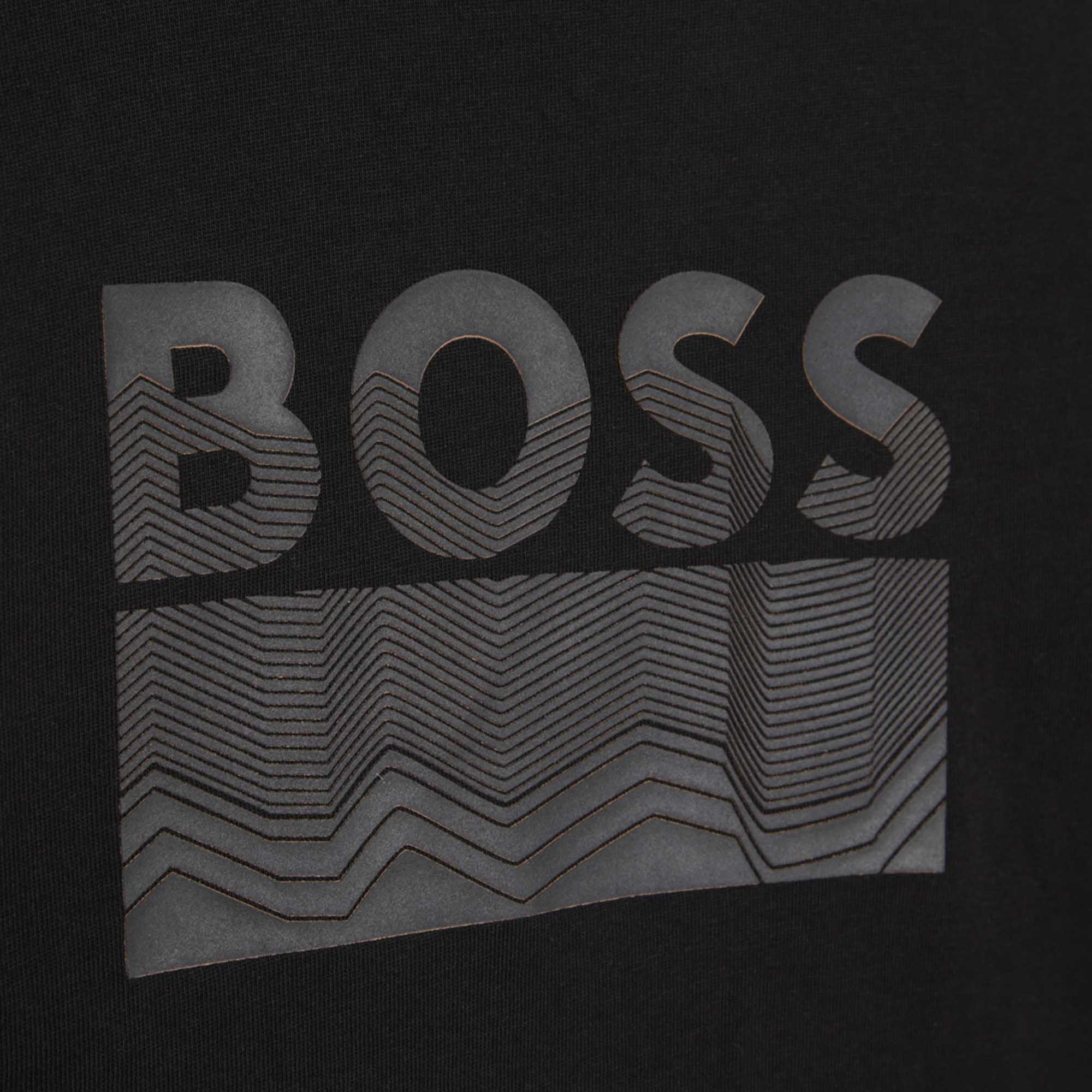 Boss Junior black Hugo t-shirt  for boys