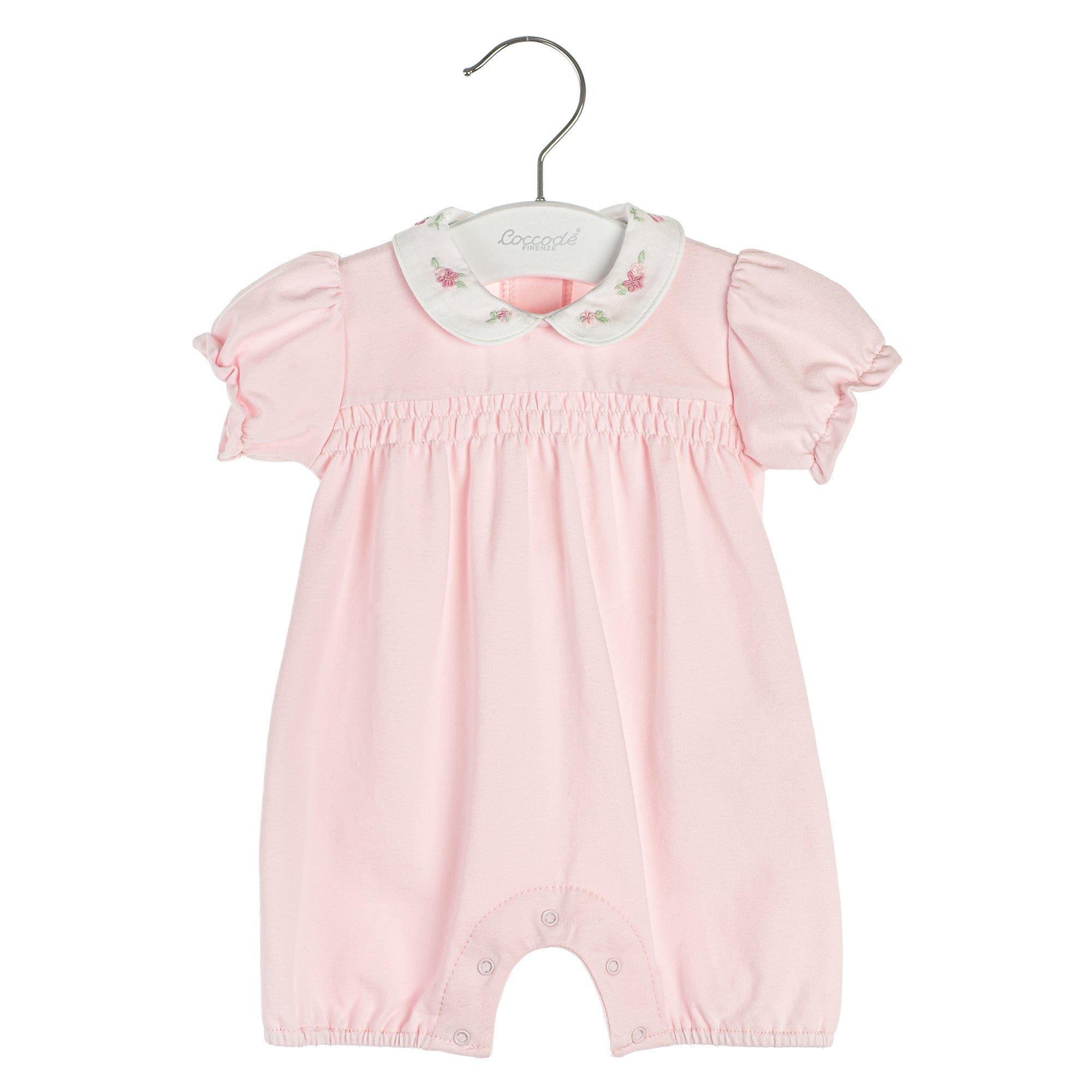 Coccode Tops 6M Coccode Girls Pink Rose Romper
