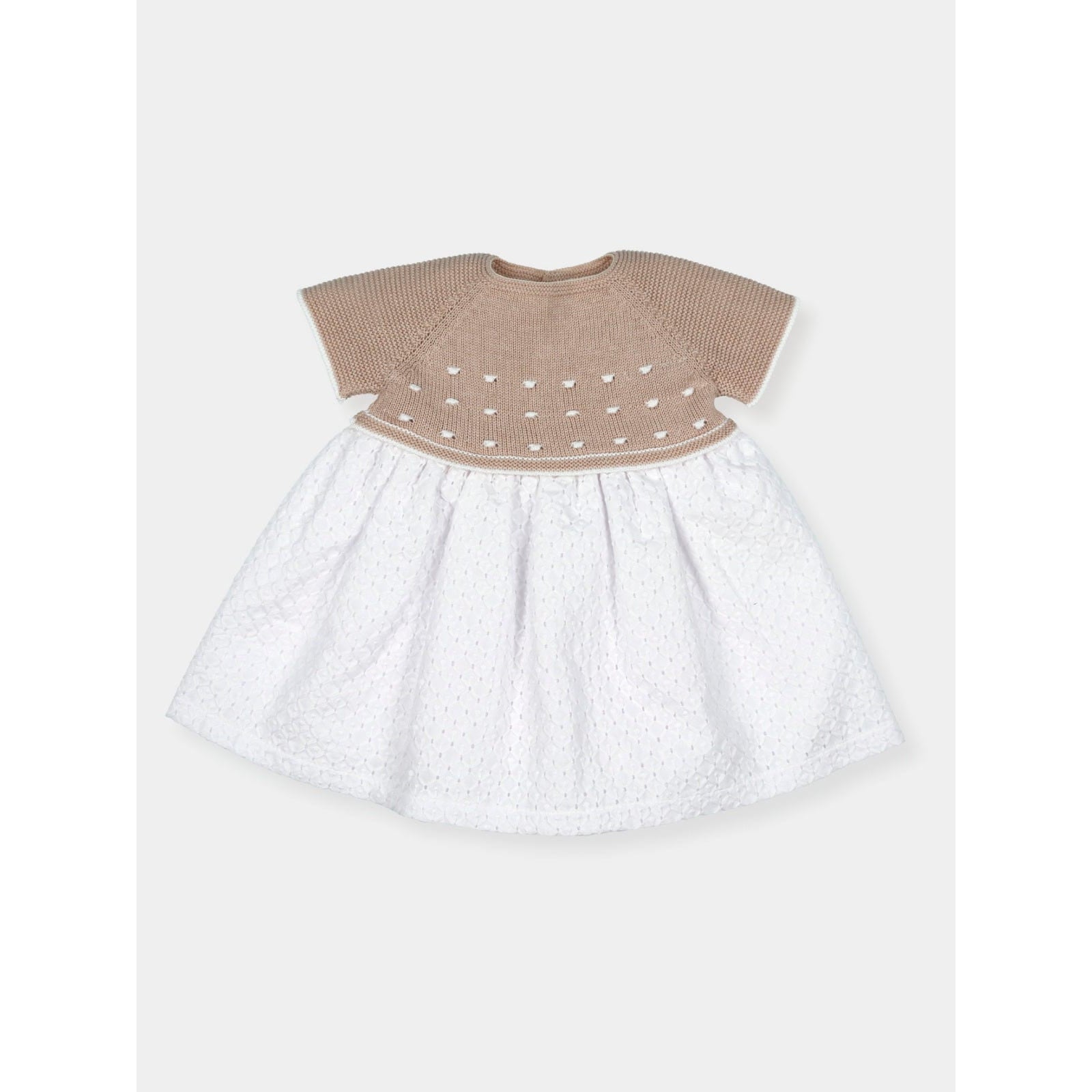 Mac Ilusion 3m Baby Safari Cotton Knitted Body Diente De Leon Dress