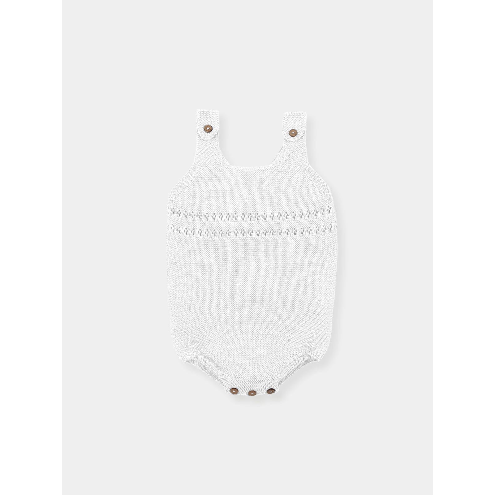 Mac Ilusion 3m Baby White Knitted Body Posidonia Romper