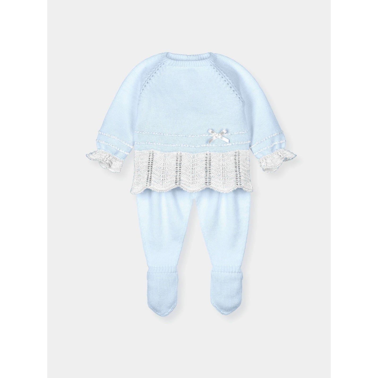 Mac Ilusion Mac Ilusion Baby Cte/Bco Knitted Sweater With Leggins Helenium Outfit