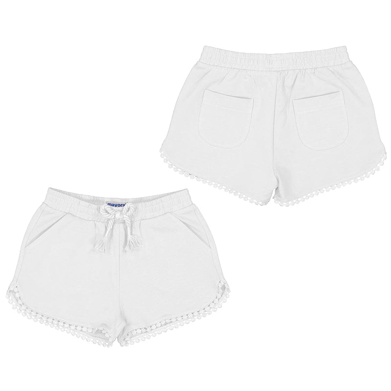 Mayoral Shorts 2yr Mayoral Girls White Cotton Shorts