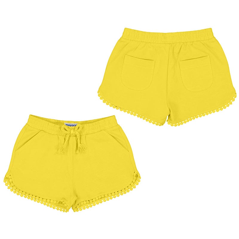 Mayoral Shorts 2yr Mayoral Girls Yellow Cotton Shorts