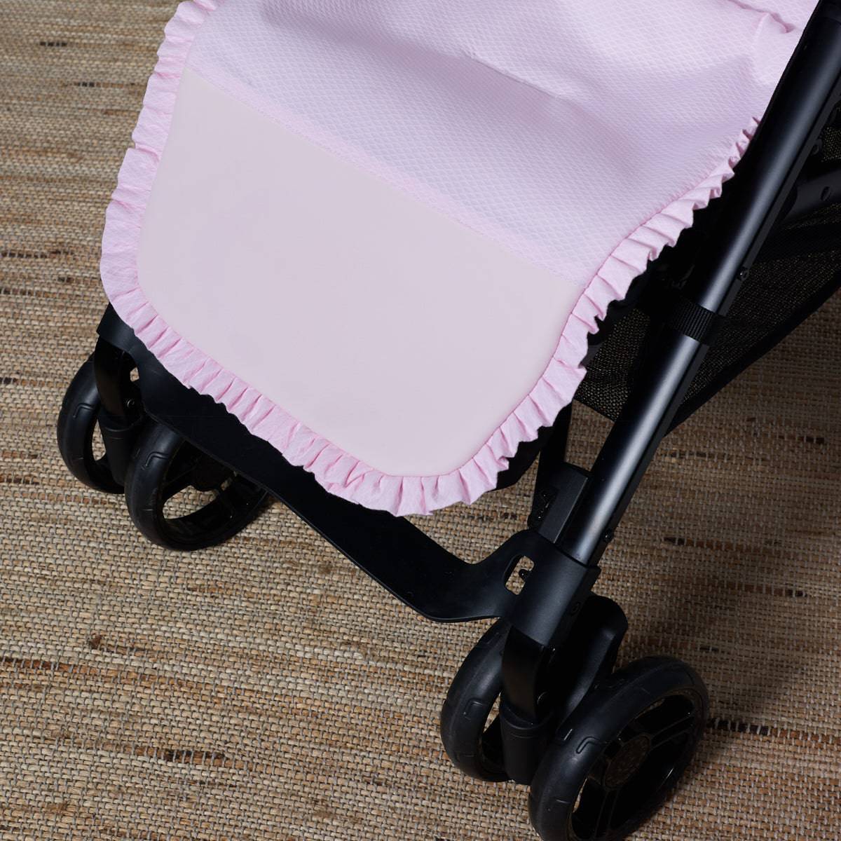 Nubeluna Classic Pique Collection with Leather Feet Pram Liner