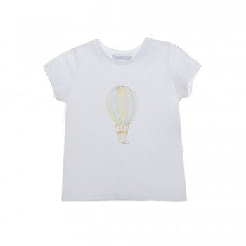 Patachou Tops 6M Patachou Boys White Knit Air Balloon T-Shirt